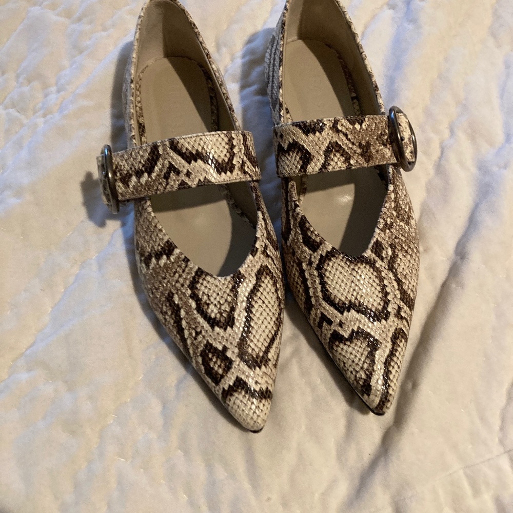 Freda Salvador Snake Print Flats